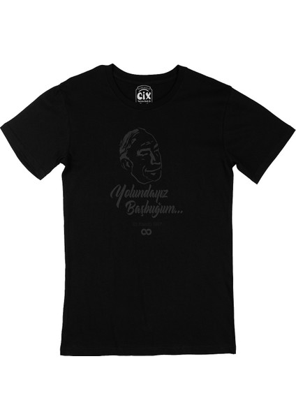 Alparslan Türkeş Başbuğ Siyah T-Shirt