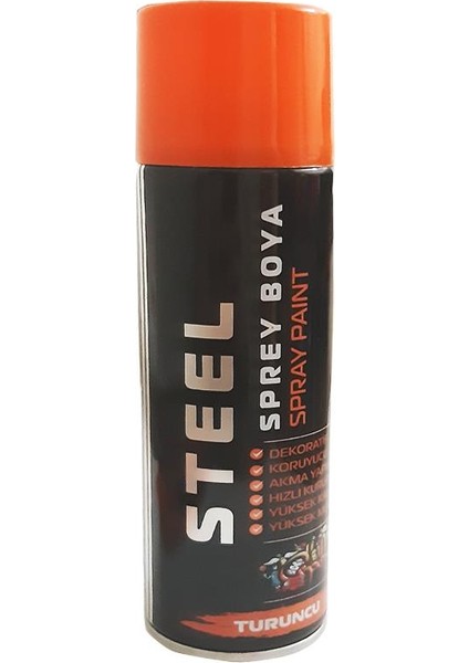 Steel Turuncu Sprey Boya 200 ml