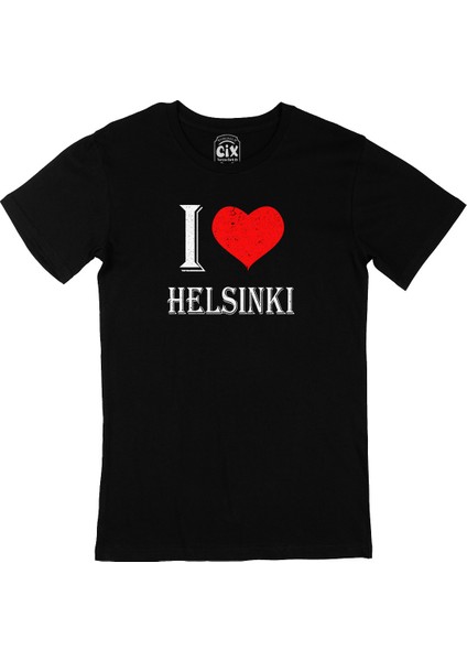 I Love Helsinki Siyah T-Shirt