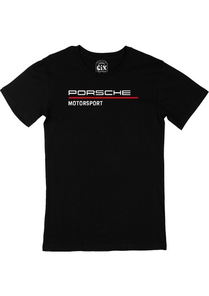 Porsche Motorsport Siyah T-Shirt
