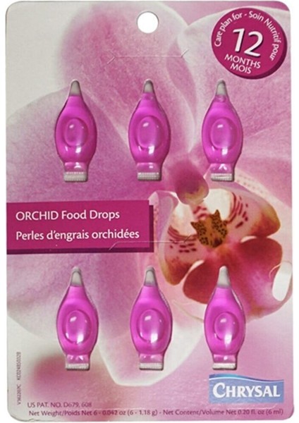 Orkide Besini - Orchid Food Drops (1 Yıl Kullanım Için 6 Doz Besin Damlası)