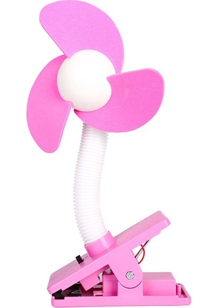 Taşınabilir Bebek Fan 360 Derece Klip Mini Fan (Pink Eva)(Yurt Dışından)