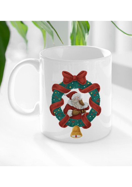 Gift Noel Baba Tasarımlı Beyaz Kupa Bardak-13