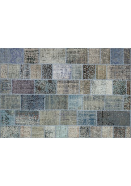 Eskitme El Dokuma Patchwork Halı 160 x 230 cm 5831