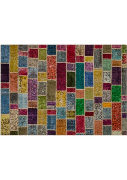 Klasik Modern Patchwork Eskitme Halı 160 x 220 cm 5841 fiyatları