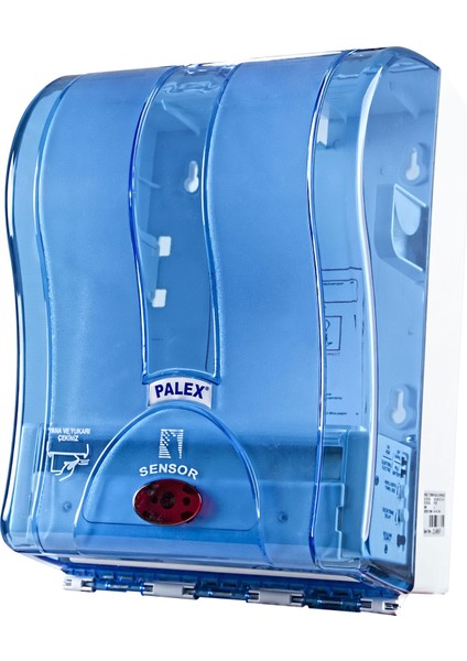 Prestij Otomatik Havlu Dispenseri 21 cm Şeffaf-Mavi