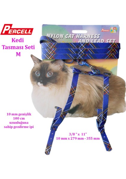 Kedi Göğüs Tasma Takım