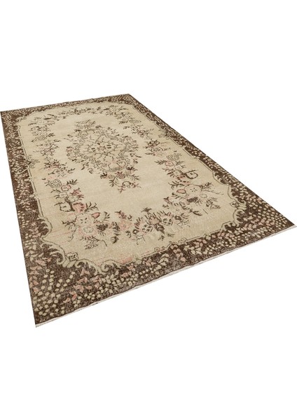 Eşsiz Anadolu Vintage Eskitme El Dokuma Halı 183 x 309 cm 8295