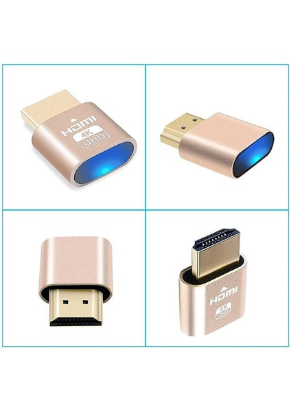 HDMI Dummy Plug Yüksek Çözünürlüklü Sanal Monitör Ekran Emülatörü