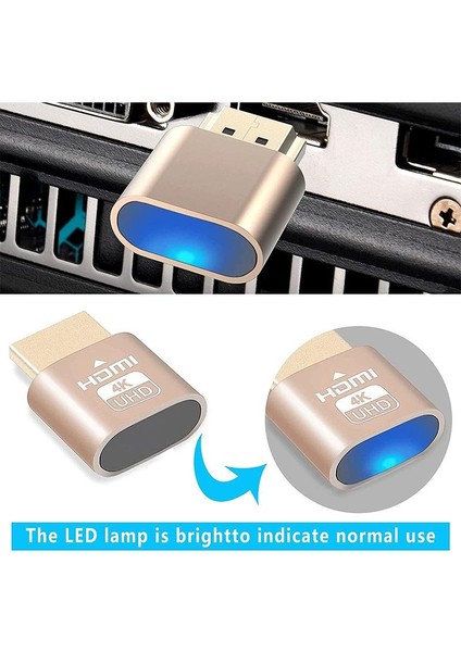 HDMI Dummy Plug Yüksek Çözünürlüklü Sanal Monitör Ekran Emülatörü