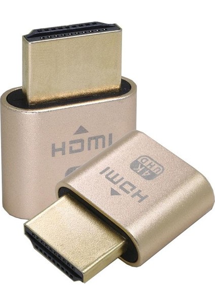 HDMI Dummy Plug Yüksek Çözünürlüklü Sanal Monitör Ekran Emülatörü