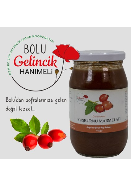 Geleneksel Kuşburnu Marmelatı 450 gr