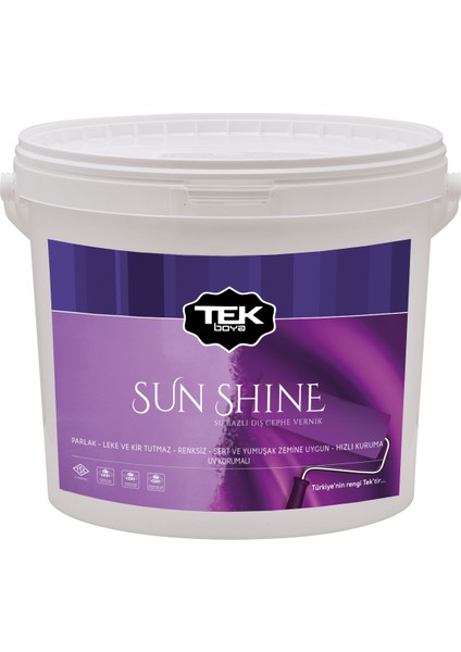 Tek Boya Sun  Su Bazlı Dış Cephe Vernik 2,5lt