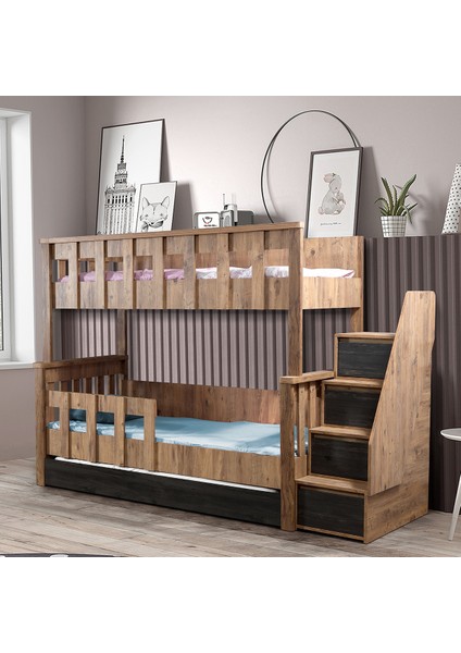 Ranza Diva Mdf Profil Diva Ayrılabilir Yavrulu Ranza + 3 Adet Comfort Yatak indirimleri