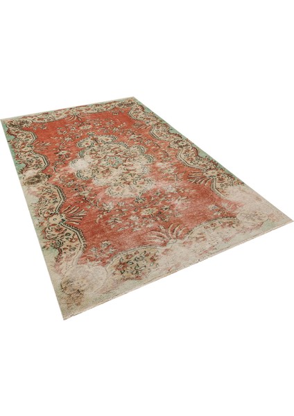 Eşsiz Anadolu Vintage Eskitme El Dokuma Halı 159 x 256 cm. 8264