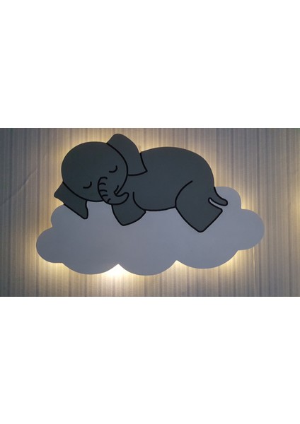 Dekoratif Ahşap Çocuk Odası Ledli Gece Lambası
