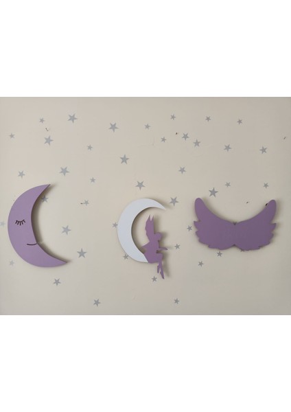Dekoratif Ahşap Çocuk Odası Ledli Gece Lambası