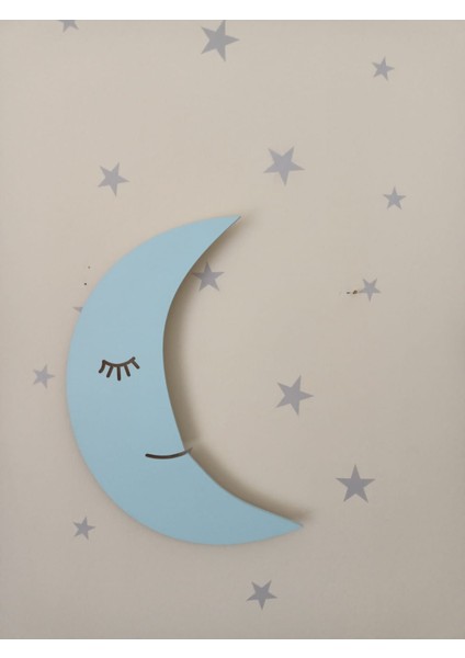 Dekoratif Ahşap Çocuk Odası Ledli Gece Lambası