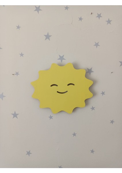 Dekoratif Ahşap Çocuk Odası Ledli Gece Lambası