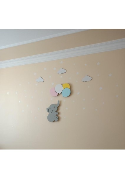 Dekoratif Ahşap Çocuk Odası Ledli Gece Lambası