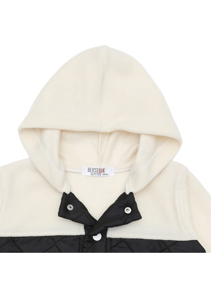 Kartal Kapitoneli,siyah-Beyaz Çocuk Polar Sweatshirt Tam Boy Çıtçıtlı Kız-Erkek Çocuk Unisex 1-8 Yaş modelleri