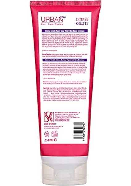 Intense Keratin Saç Bakım Şampuanı, 250 ml Şampuan