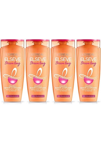 Loreal Paris Elseve 4'lü Dream Long Onarıcı Bakım Şampuanı 450 ml Seti Şampuan