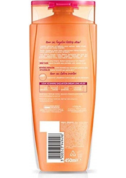 Loreal Paris Elseve 4'lü Dream Long Onarıcı Bakım Şampuanı 450 ml Seti Şampuan fırsatları