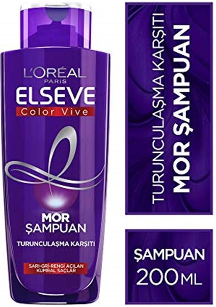 Loreal Paris Elseve 3'lü Turunculaşma Karşıtı Mor Şampuan 200 ml Seti Şampuan fiyatları
