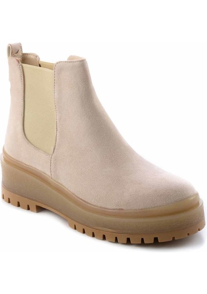 Bej Süet Kadın Bot & Bootie K02578001302