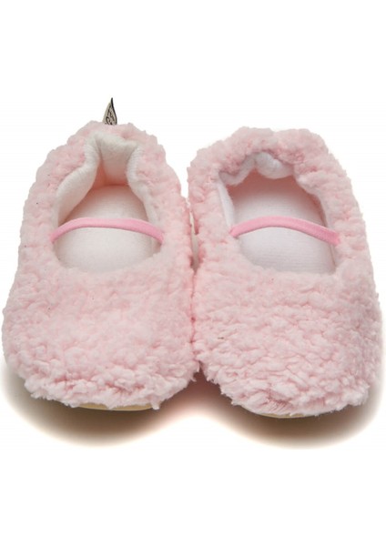 Suni Yünlü Peluş Pembe Anne Terlik ve Bebek Panduf (Terlik ve Panduf Ayrı Satılmaktadır.) modelleri