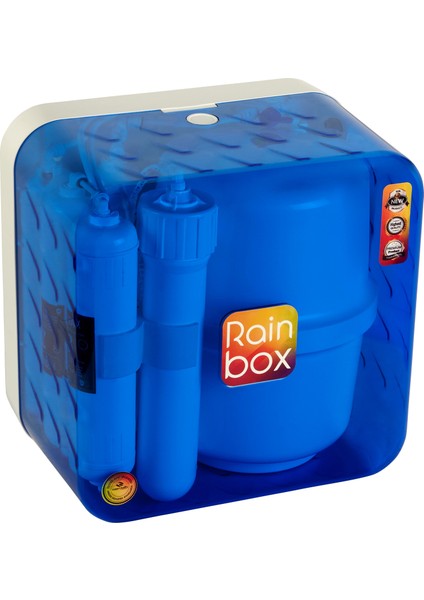 5 Aşamalı Pompasız 8l Kapasiteli Antibakteriyel Tanklı Rainbox Su Arıtma Cihazı