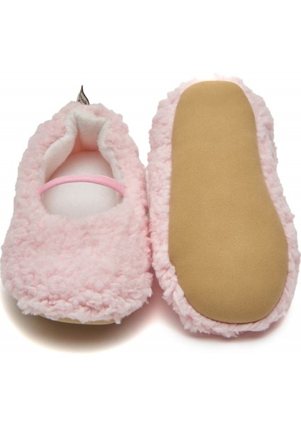 Suni Yünlü Peluş Pembe Anne Terlik ve Bebek Panduf (Terlik ve Panduf Ayrı Satılmaktadır.) fırsatları