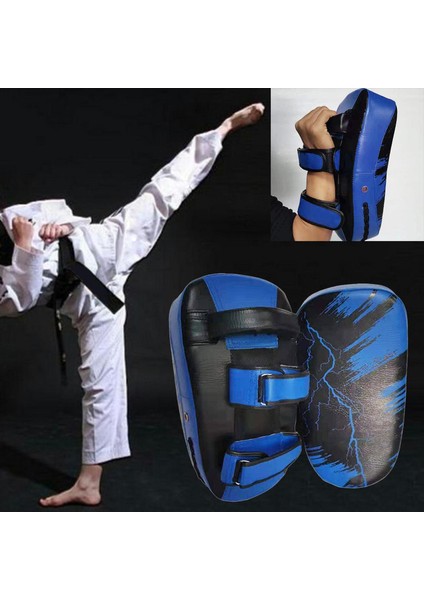 Strade Store Boks Tekme Kalkanı Mma Odak Pad Delme Eğitim Sparring Mitt Mavi (Yurt Dışından)