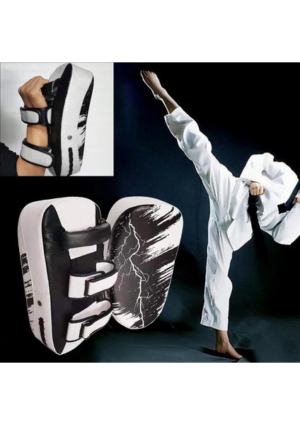 Boks Tekme Kalkanı Mma Odak Pad Delme Eğitim Sparring Mitt Beyaz (Yurt Dışından) modelleri
