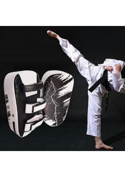 Boks Tekme Kalkanı Mma Odak Pad Delme Eğitim Sparring Mitt Beyaz (Yurt Dışından) indirimleri