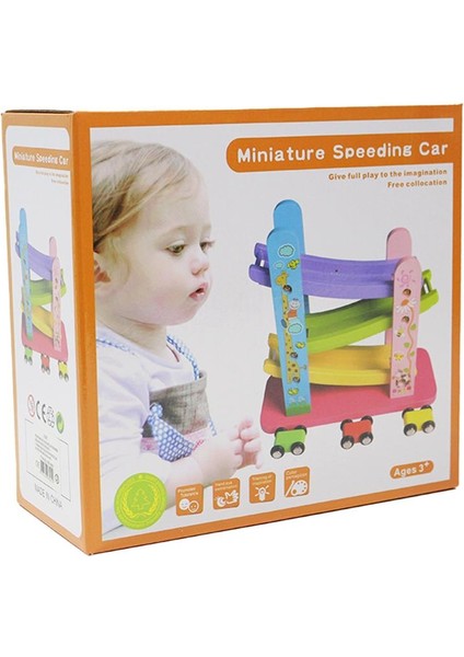 Torutoys Araba Yolu Kayan Araçlar Ahşap Oyuncak