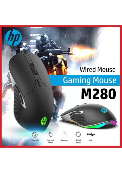 Hp M280 Rgb Işıklı Gaming Oyuncu Mouse