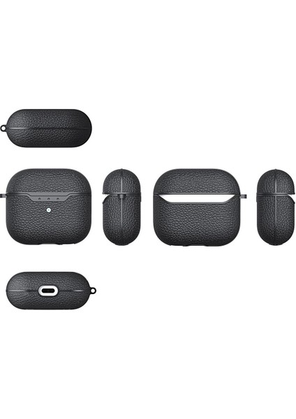 Airpods 3. Nesil Uyumlu Kılıf Silikon Kulaklık Kılıfı Deri Görünümlü Tasarım fiyatları
