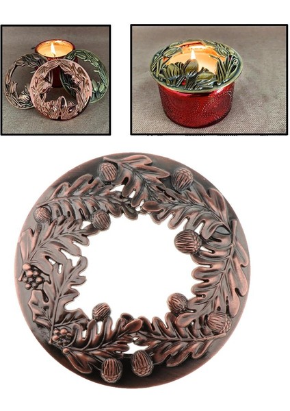 F Fityle Mum Kapağı Kavanoz Topper Yanık Evsel Ev Dekorasyonu Gölge Kollu Çinko Alaşımlı Kahverengi (Yurt Dışından) fırsatları