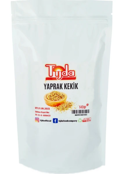 Tijda-Kekik Yaprak Öğütülmüş 140 gr