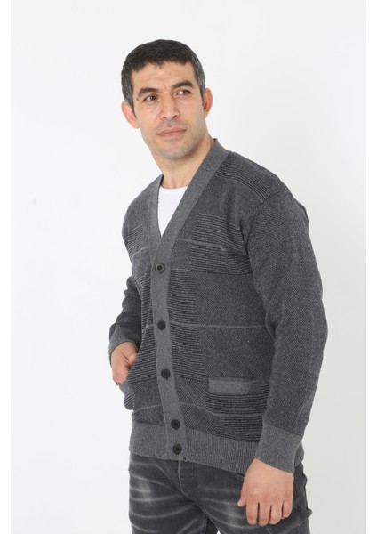 Baba Süper Battal Triko Dügmeli Örme Hırka & Kazak