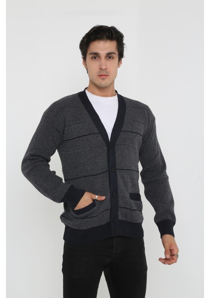 Baba Süper Battal Triko Dügmeli Örme Hırka & Kazak