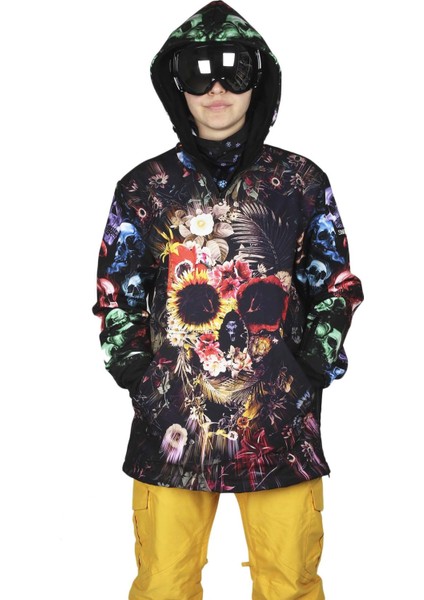 Dark Skull Yaka Fermuarlı Snowboard & Kayak Montu SS7726 fırsatları