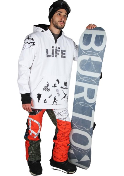 Mad Life Yaka Fermuarlı Snowboard & Kayak Montu SS7728 fiyatları