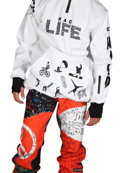 Mad Life Yaka Fermuarlı Snowboard & Kayak Montu SS7728 indirimleri