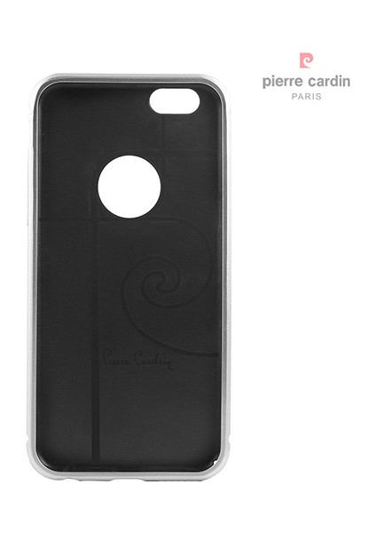 iPhone 6/6S Metal Çıtalı Arka Deri Kılıf Siyah PCT-P04