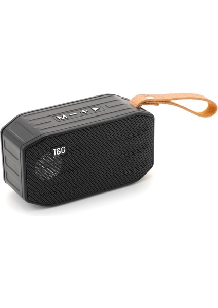 T & G TG296 Taşınabilir Kablosuz Bluetooth 5.0 Hoparlör Desteği Tf Kart / Fm / 3.5mm Aux / U-Disk / Hands-Free Siyah (Yurt Dışından)