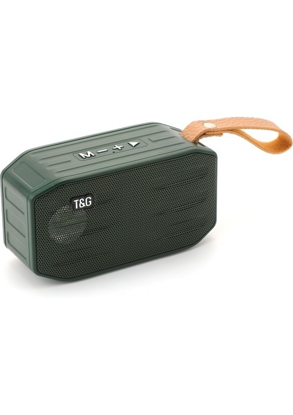 T & G TG296 Taşınabilir Kablosuz Bluetooth 5.0 Hoparlör Desteği Tf Kart / Fm / 3.5mm Aux / U-Disk / Hands-Free Siyah (Yurt Dışından)