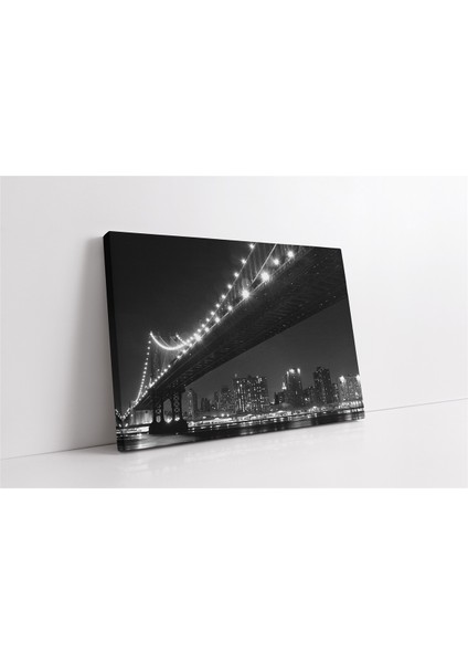 Manhattan Gece Kanvas Tablo